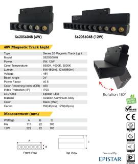 48V Magnetic Track Light