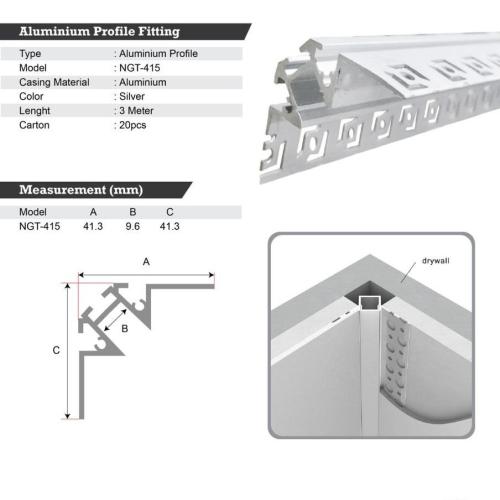 Aluminum Profile Fitting NGT-415
