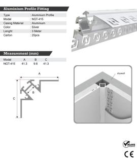 Aluminum Profile Fitting NGT-415