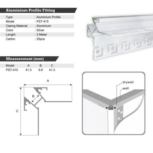 Aluminum Profile Fitting PST-415
