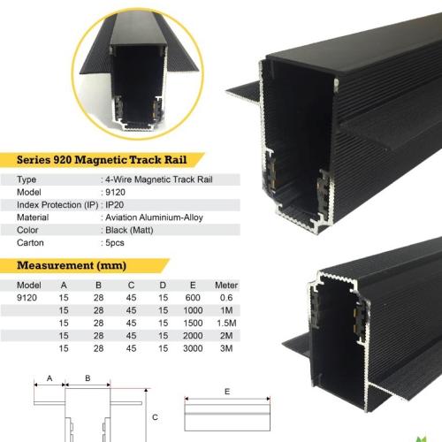 Series 920 Magnetic Track Rail
